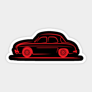 Renault Dauphine Red Sticker